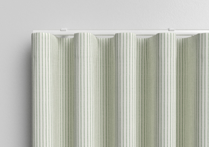Laura Ashley Candy Stripe, Bottle Green - Made to Measure Curtains - Image 13